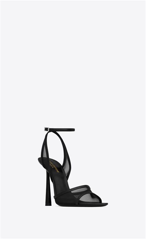 ysl missy sandals in tulle